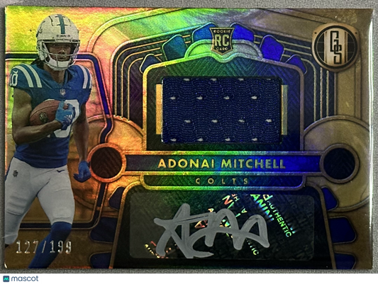 2024 Panini Gold Standard Adonai Mitchell RPA /199 #207