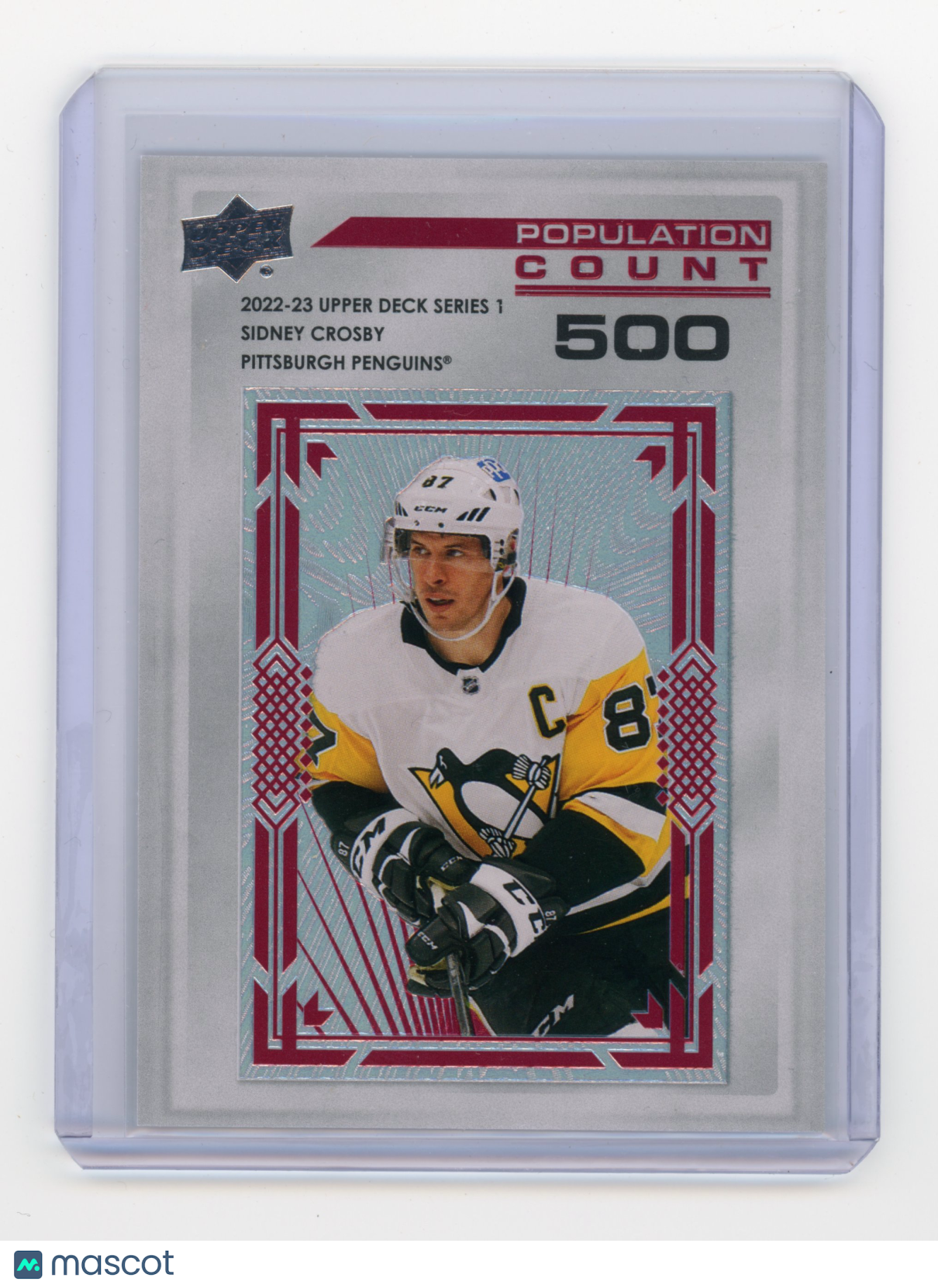 2022 Upper Deck Series 1 Sidney Crosby Population Count 500 #PC-9