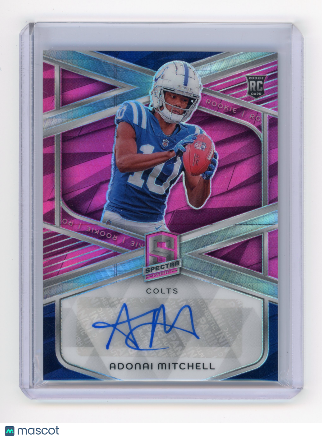 2024 Panini Spectra Adonai Mitchell Rookie Autograph Pink Neon /15 #RA-AML