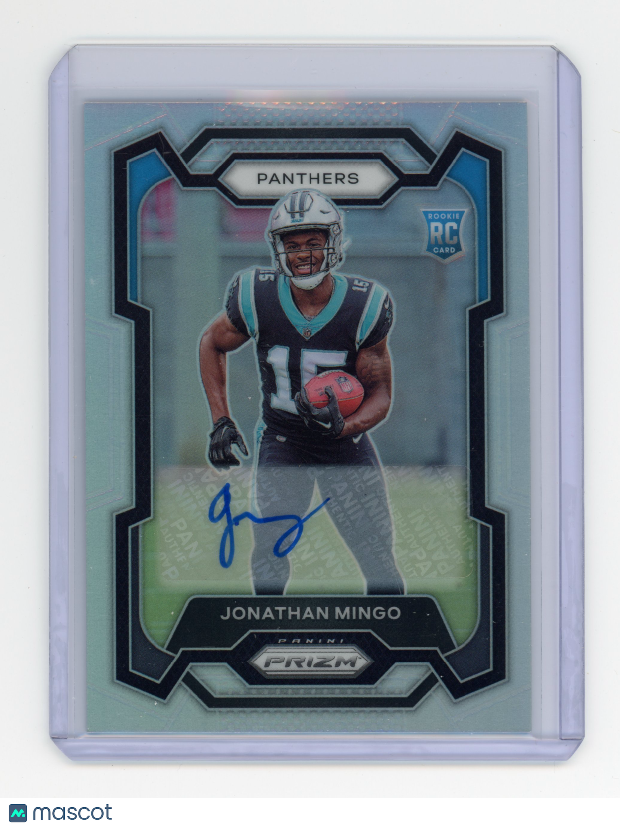 2023 Panini Prizm Jonathan Mingo Rookie Autograph Silver #312
