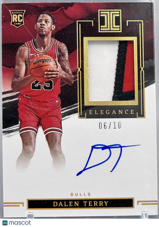 2022 Panini Impeccable Dalen Terry Elegance RPA Holo Gold /10 #118