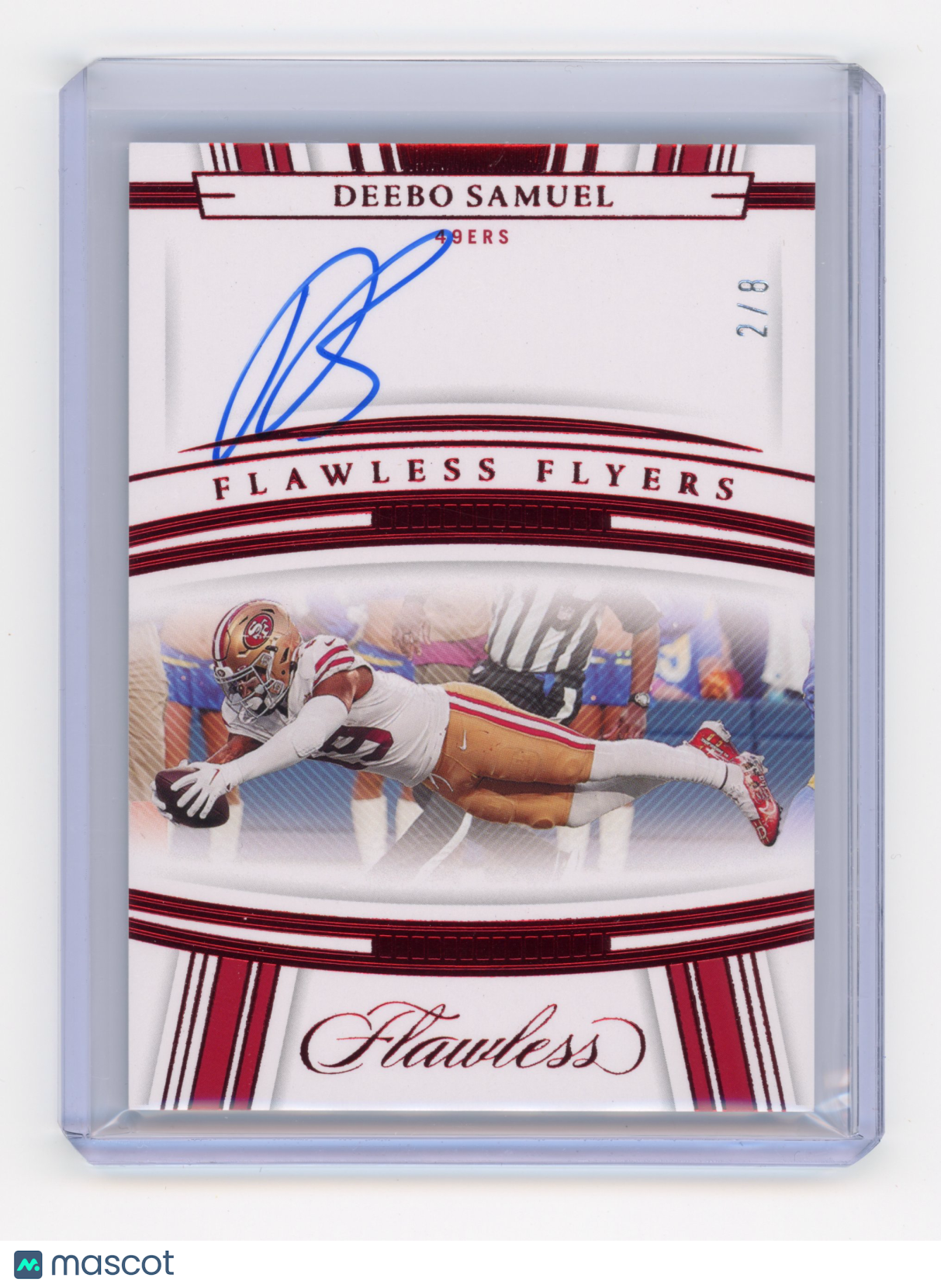 2022 Panini Flawless Deebo Samuel Flawless Flyers Ruby /8 #FF-DSA