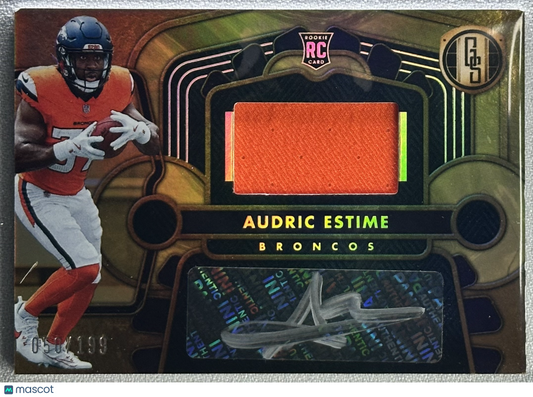 2024 Panini Gold Standard Audric Estime RPA /199 #220