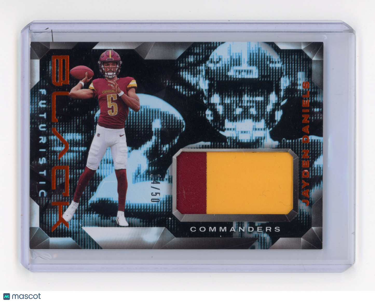 2024 Panini Black Jayden Daniels Futuristic Citrine 4/50 #FJDS