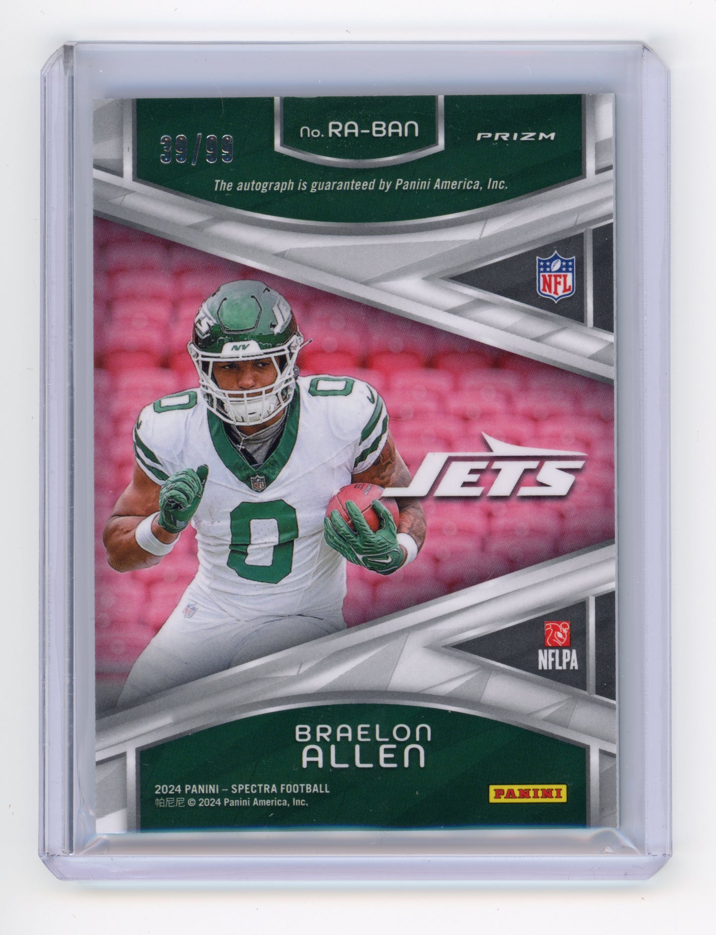 2024 Panini Spectra Braelon Allen Rookie Autograph /99 #RA-BA