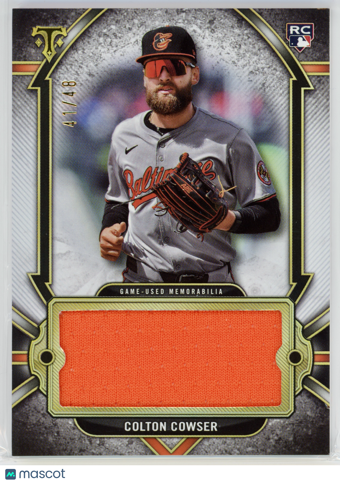 2024 Topps Triple Threads Colton Cowser Single Jumbo Relic /48 #SJR-COW2