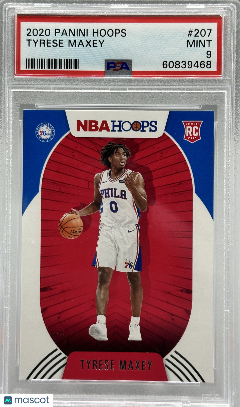2020 Panini Hoops Tyrese Maxey #207 PSA 9