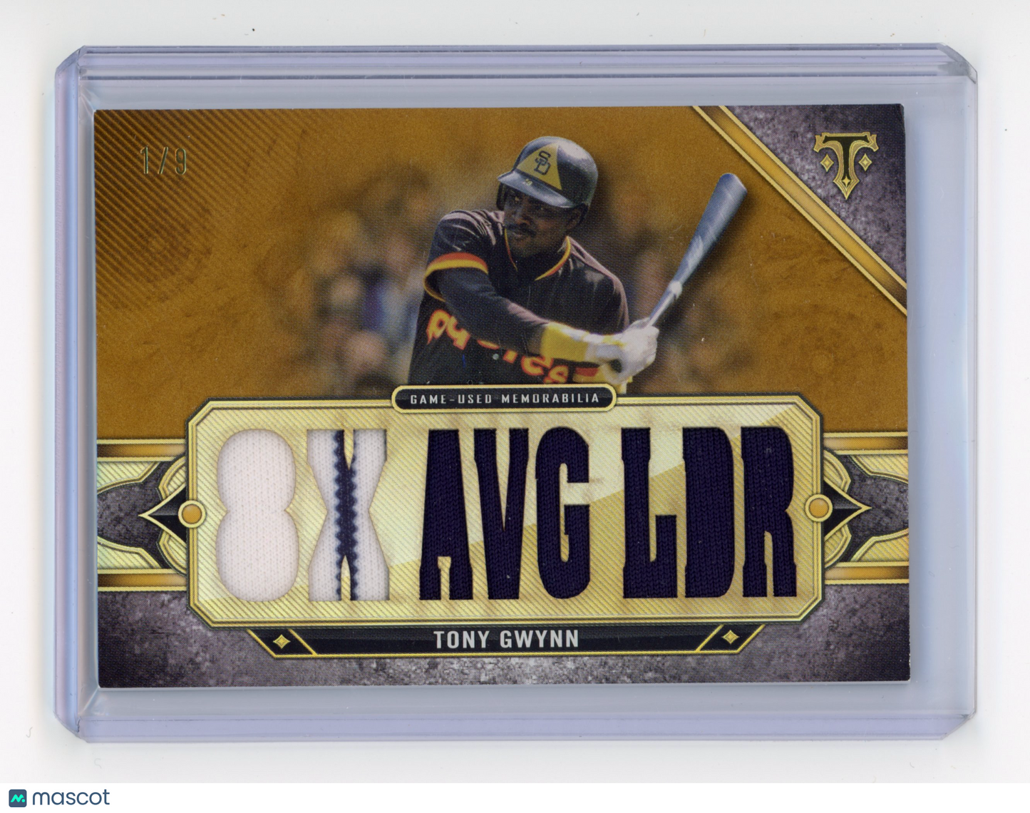 2024 Topps Triple Threads Tony Gwynn Legend Relic Gold /9 #RL-TG