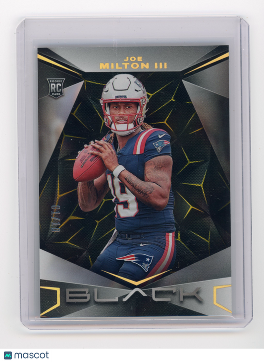2024 Panini Black Joe Milton III Gold 01/10 #154