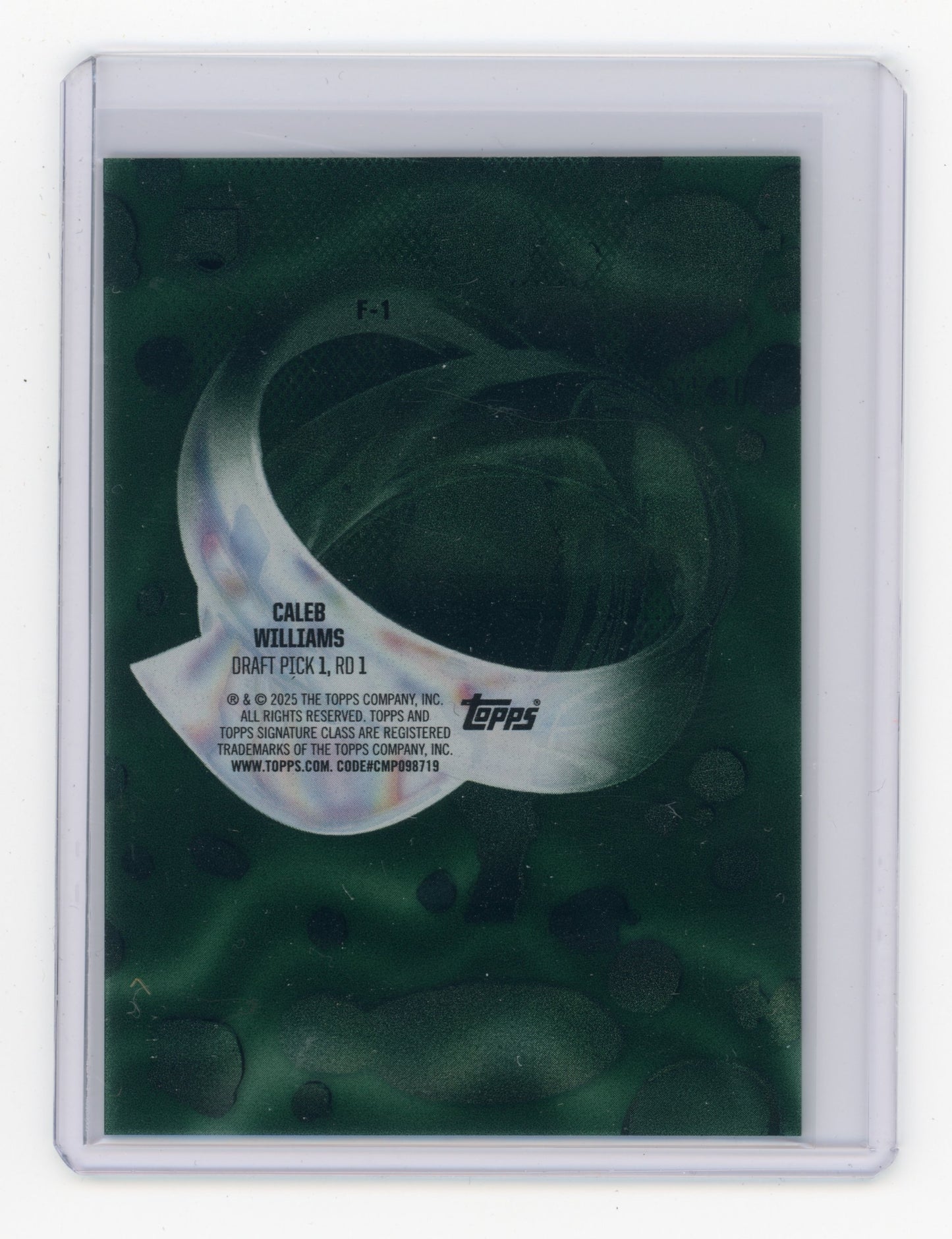 2024 Topps Signature Class Caleb Williams Fluidity Green 022/150 #F-1