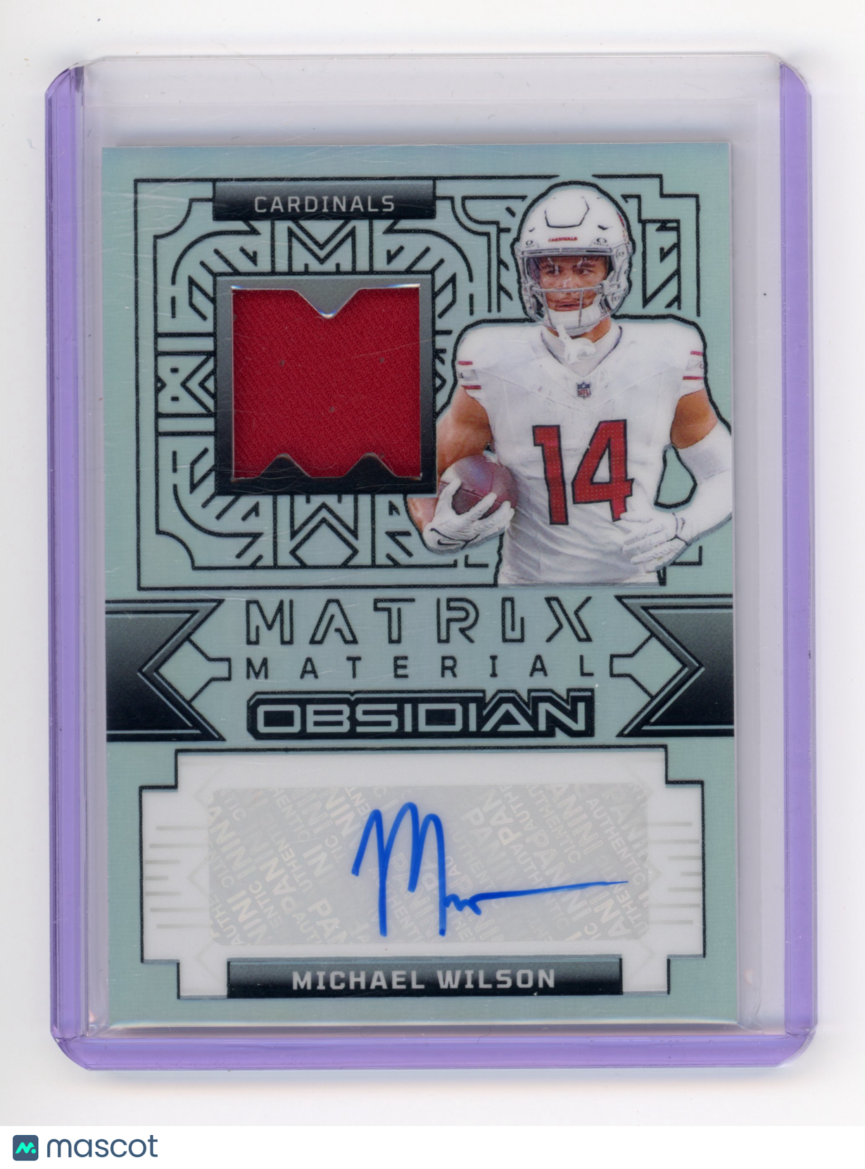 2024 Panini Obsidian Michael Wilson Matrix Material Auto Silver /99 #MMA-MWN