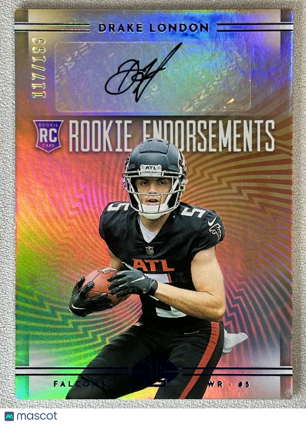 2022 Panini Illusions Drake London Rookie Endorsements Auto /199 RC #REDL