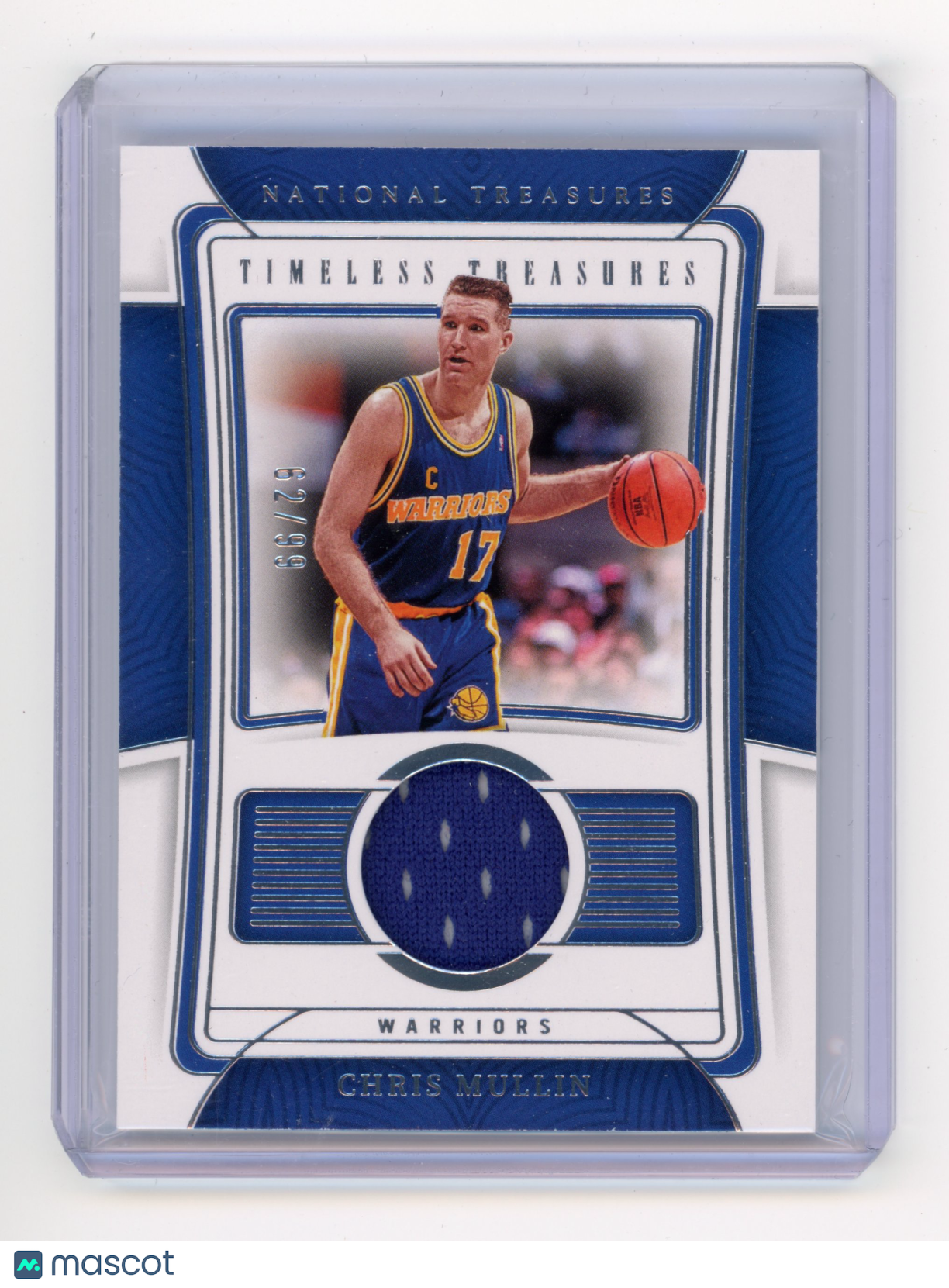 2022 Panini National Treasures Chris Mullin Timeless Treasures 62/99 #TTM-GMC