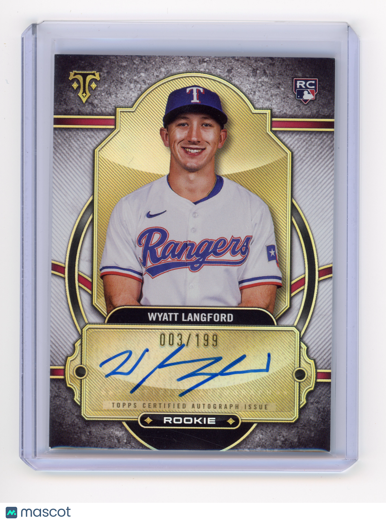2024 Topps Triple Threads Wyatt Langford Rookie Autograph /199 #RA-WL