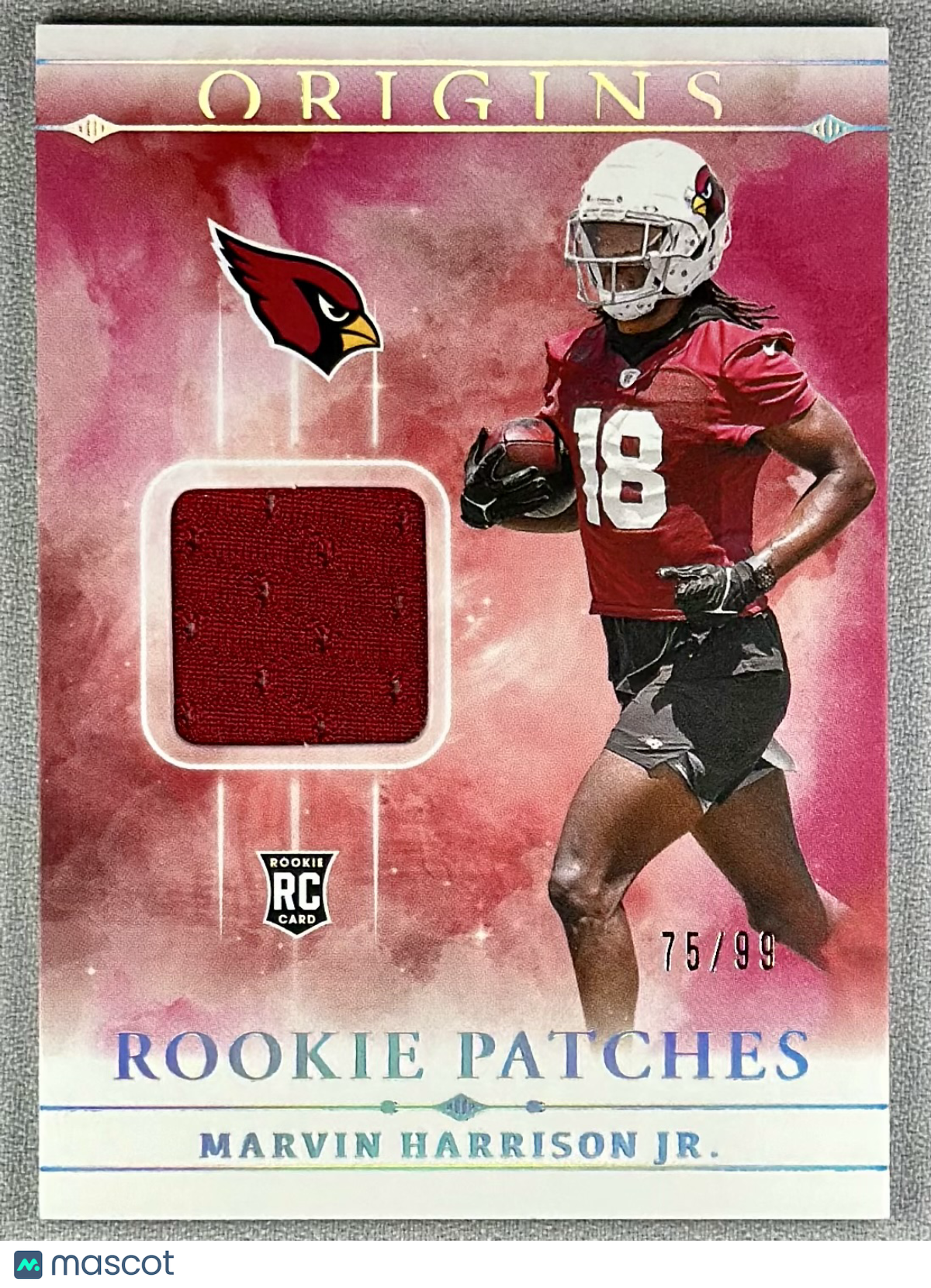 2024 Panini Origins Marvin Harrison Jr. Rookie Patches /99 RC #RPT-MHJ