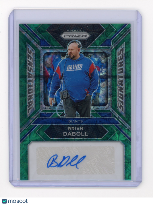 2023 Panini Prizm Brian Daboll Sensational Signatures Green Scope /75 #SS-BD