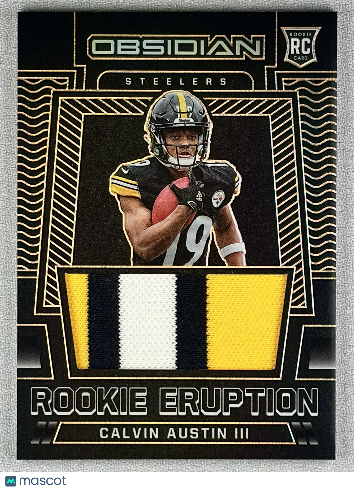 2023 Panini Obsidian Calvin Austin III Rookie Eruption Orange /75 #RE-CAU RC