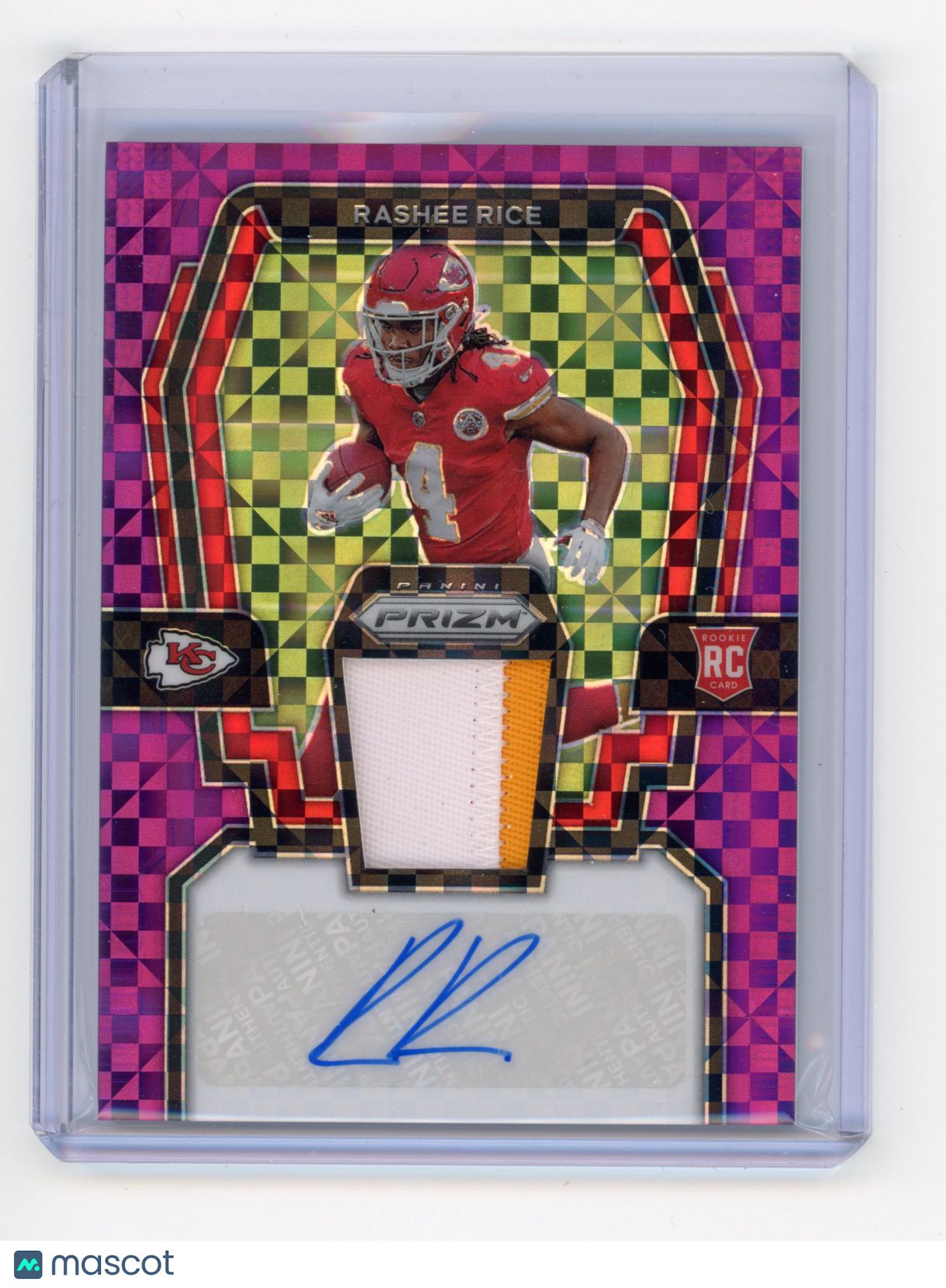 2023 Panini Prizm Rashee Rice RPA Purple Power RC 27 / 49 #RPA-RR