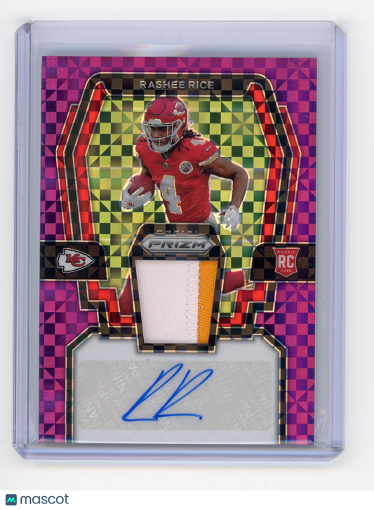 2023 Panini Prizm Rashee Rice RPA Purple Power RC 27 / 49 #RPA-RR