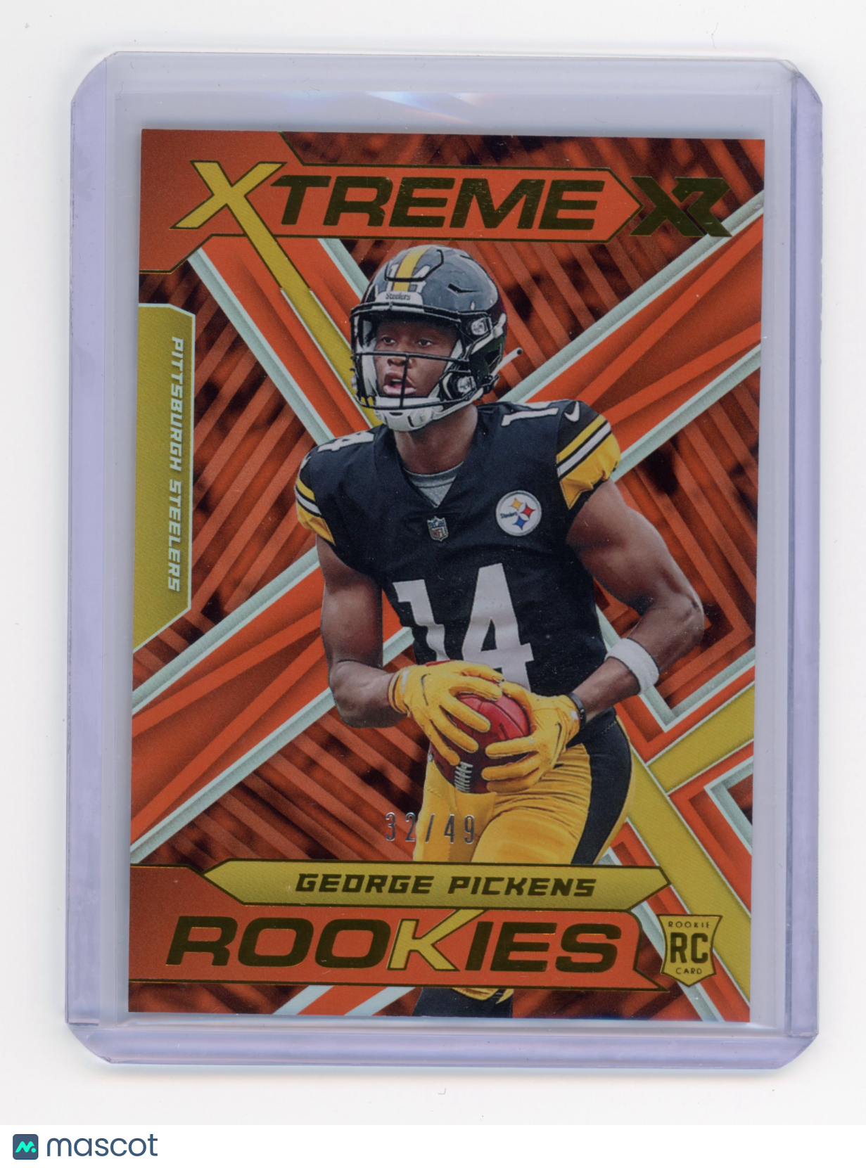 2022 Panini XR George Pickens Xtreme Rookies Orange RC 32/49 #XTR-22