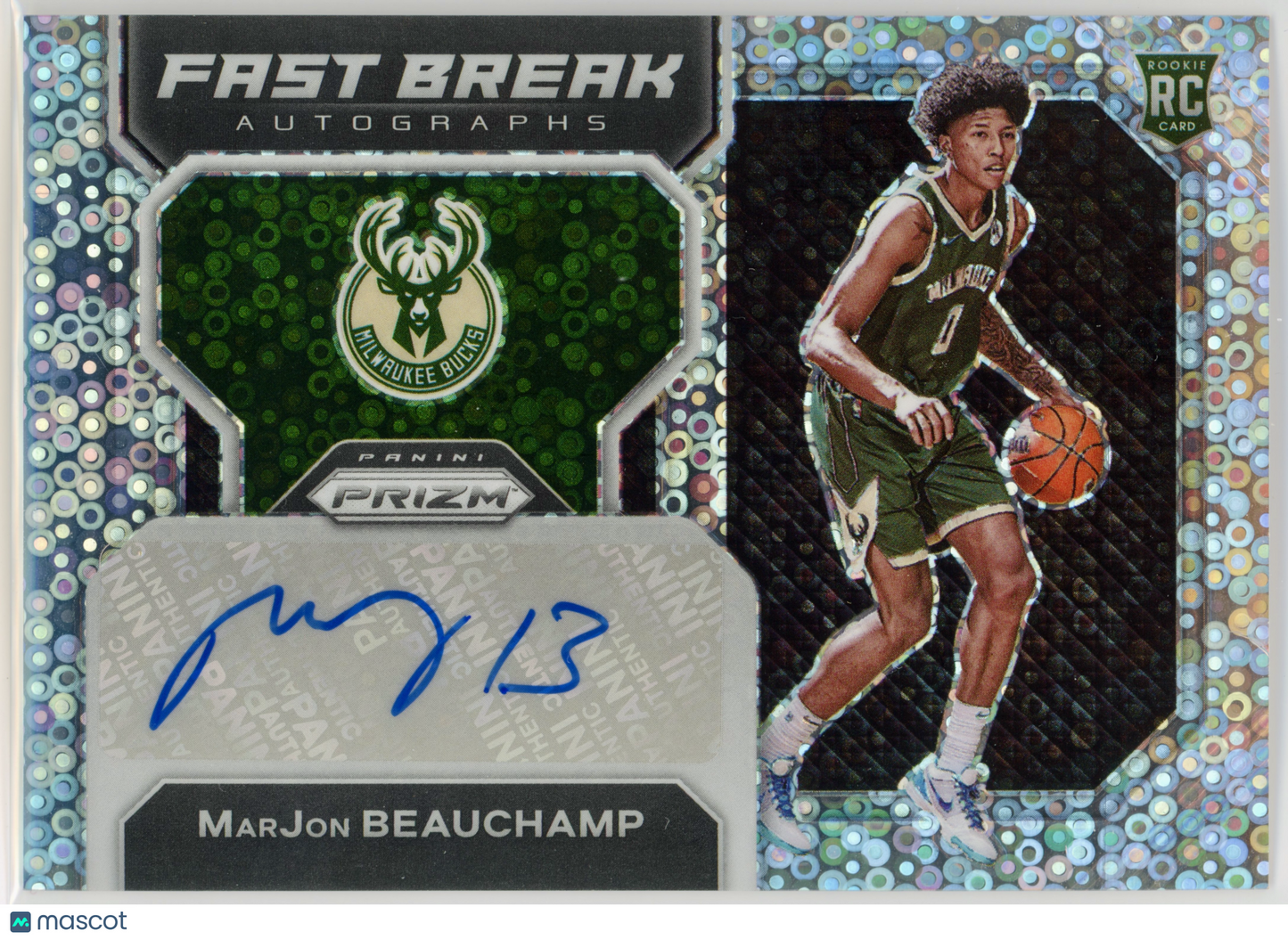 2023 Panini Prizm MarJon Beauchamp Fast Break Autographs #FBR-MJB