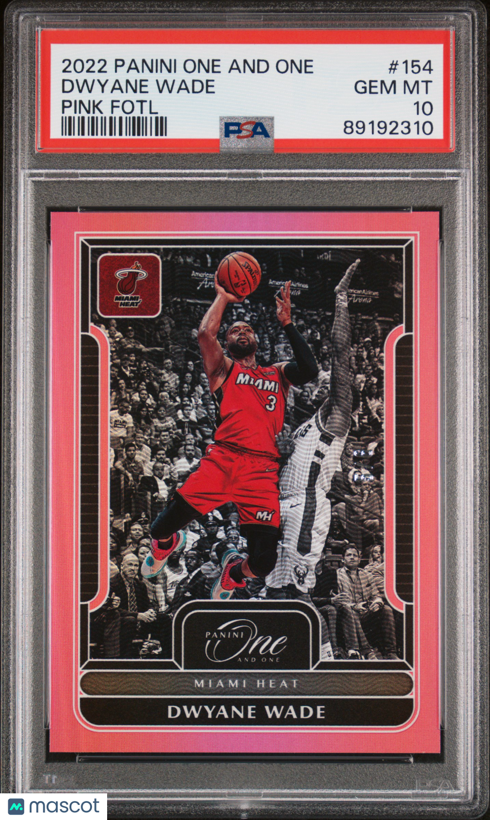 2022 Panini One And One Dwyane Wade Pink FOTL /6 #154 PSA 10 POP 1