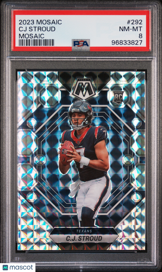 2023 Panini Mosaic CJ Stroud Mosaic #292 PSA 8