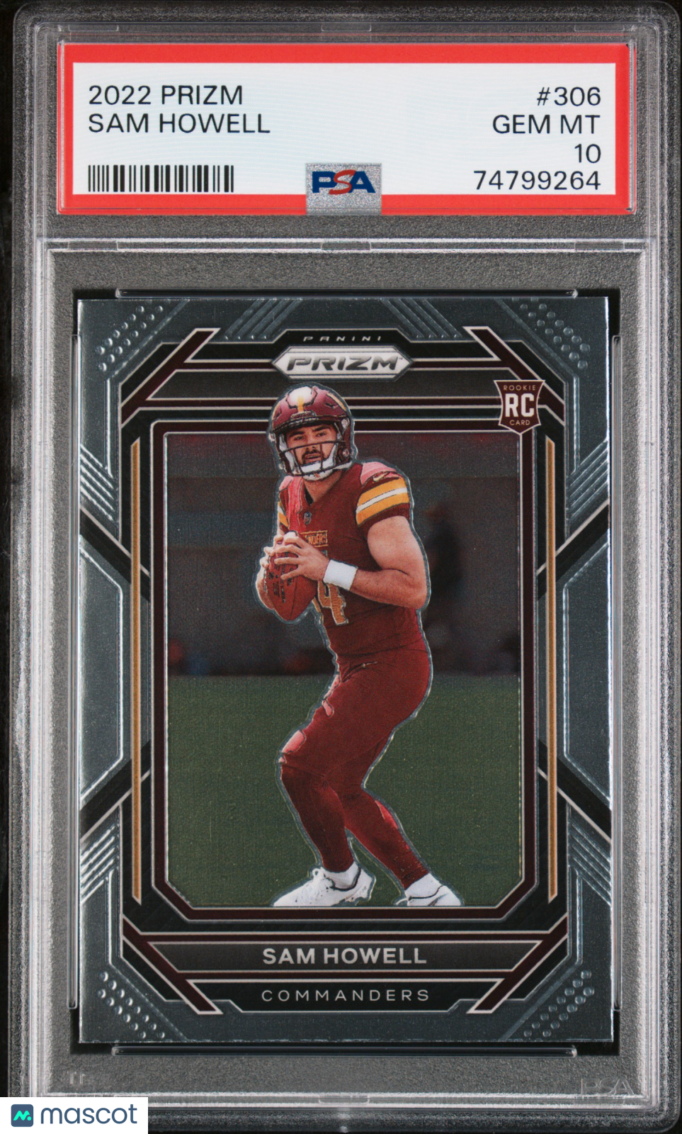 2022 Panini Prizm Sam Howell RC #306 PSA 10