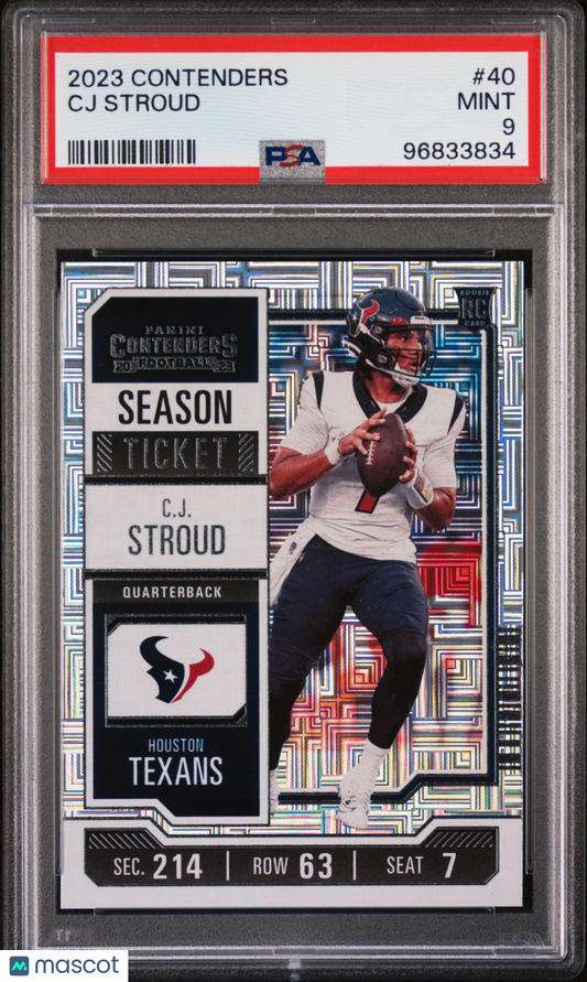 2023 Panini Contenders CJ Stroud #40 PSA 9