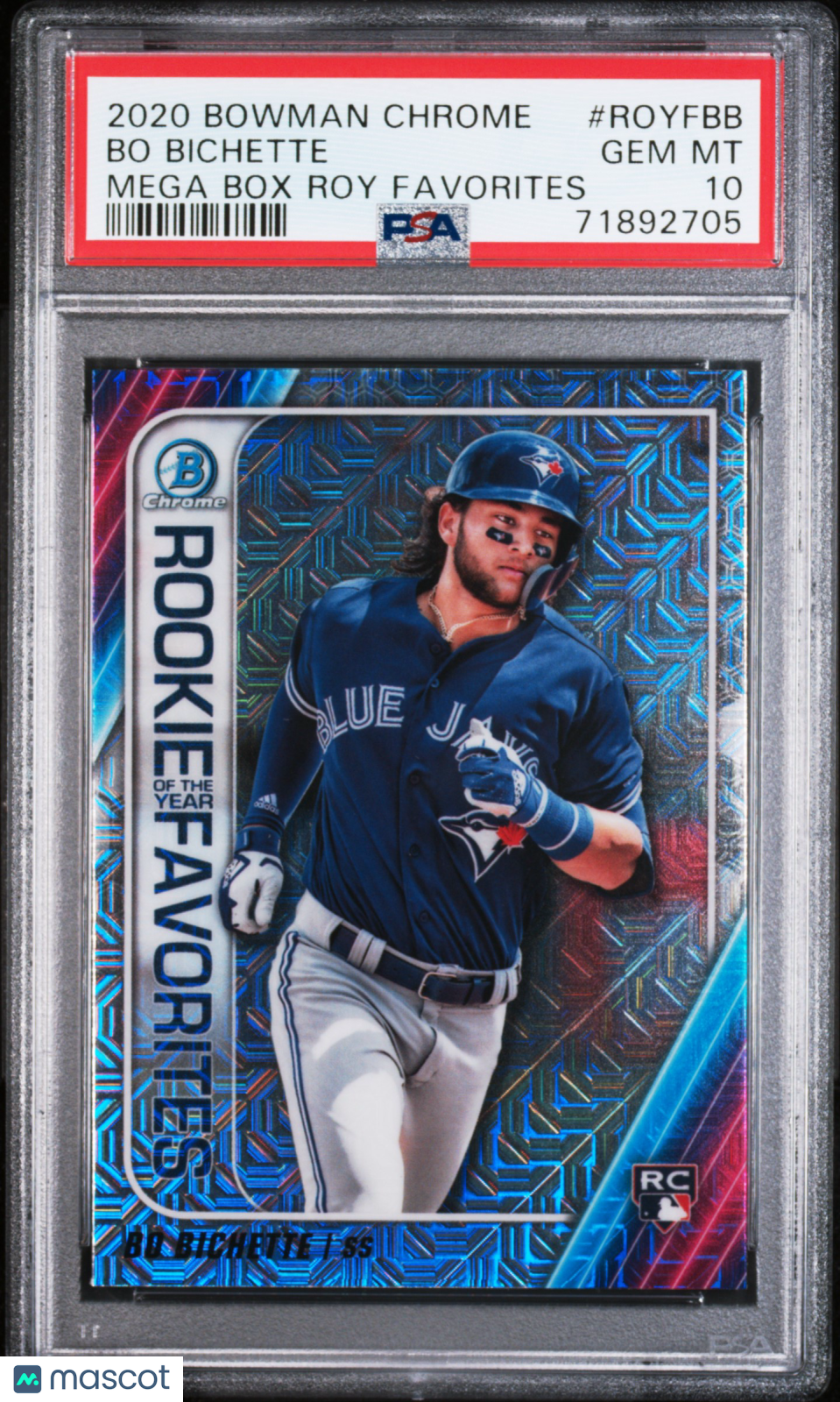 2020 Bowman Chrome Bo Bichette Mega Box ROTY Favorites #ROYFBB RC PSA 10