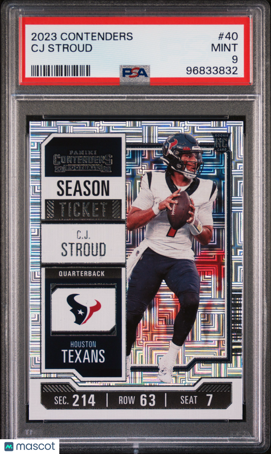 2023 Panini Contenders CJ Stroud #40 PSA 9