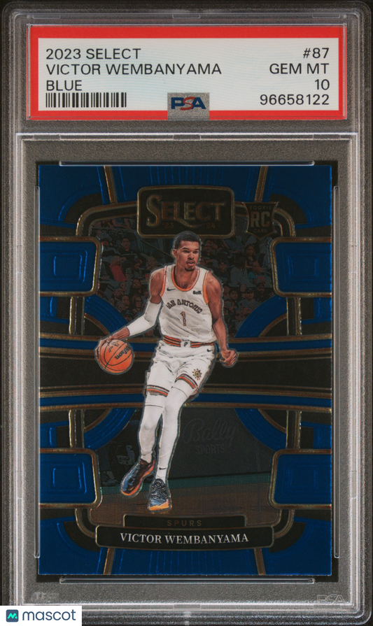2023 Panini Select Victor Wembanyama Blue #87 PSA 10