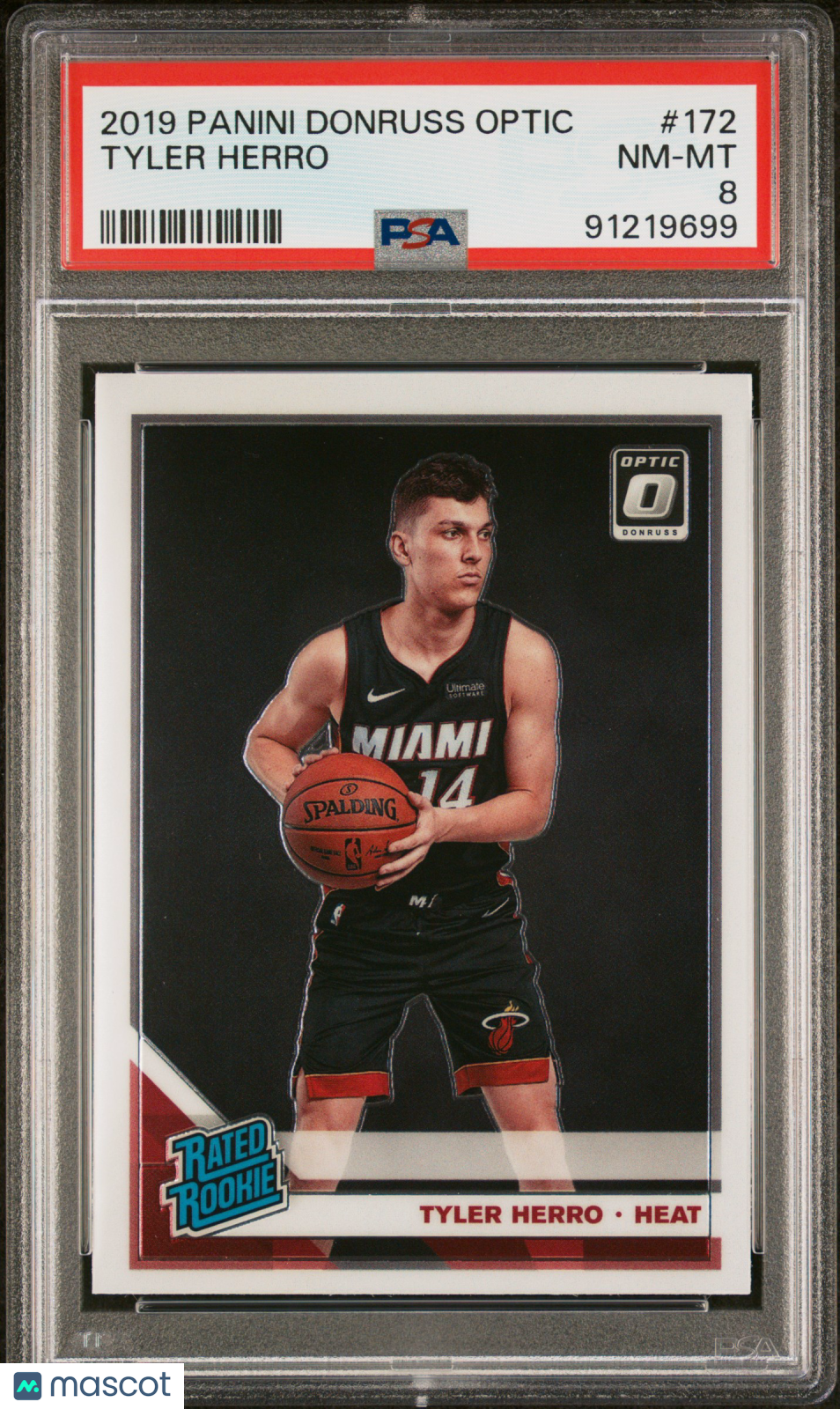 2019 Panini Donruss Optic Tyler Herro #172 PSA 8