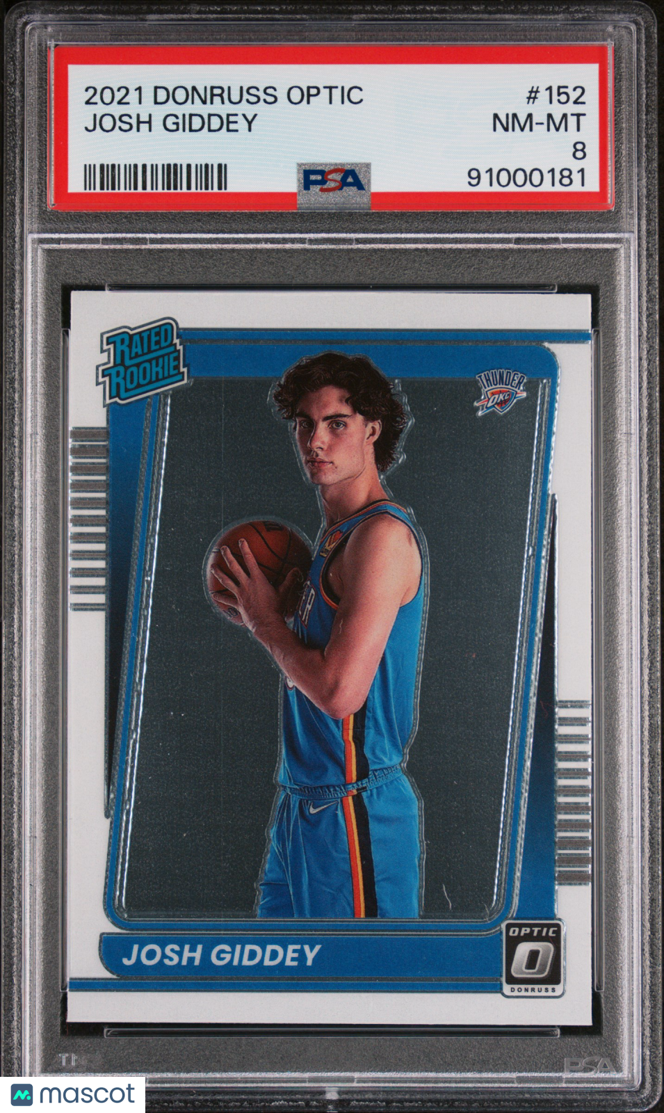 2021 Panini Donruss Optic Josh Giddey #152 PSA 8
