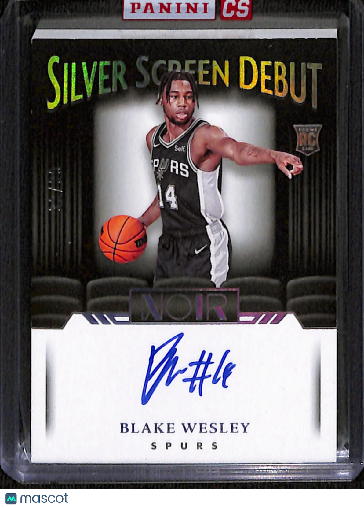 2022-23 Panini Noir Blake Wesley Silver Screen Debut Autographs /99 #SSN-BWS