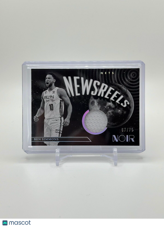 2022-23 Noir Ben Simmons Newsreels Jerseys /75 #NJ-BEN