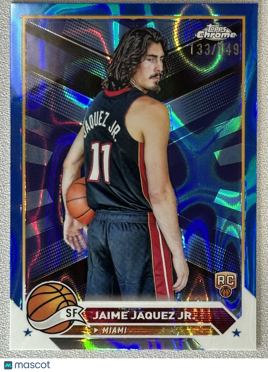 2023 Topps Chrome Jaime Jaquez Jr. Blue Lava /149 #121 RC