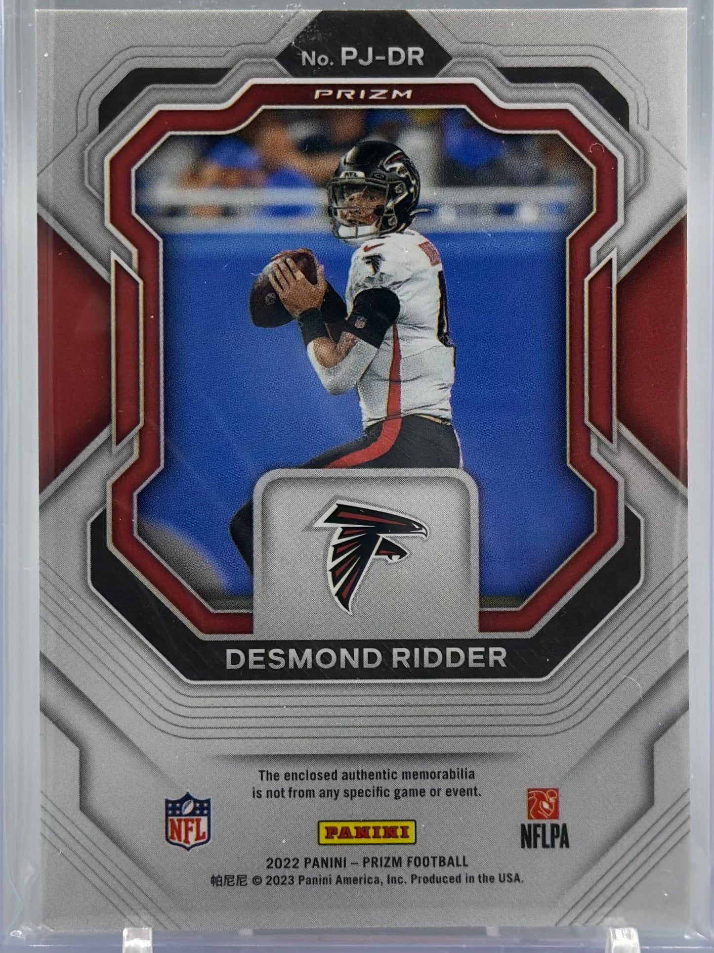 Desmond Ridder 2022 Panini Prizm Jerseys #PJ-DR RC