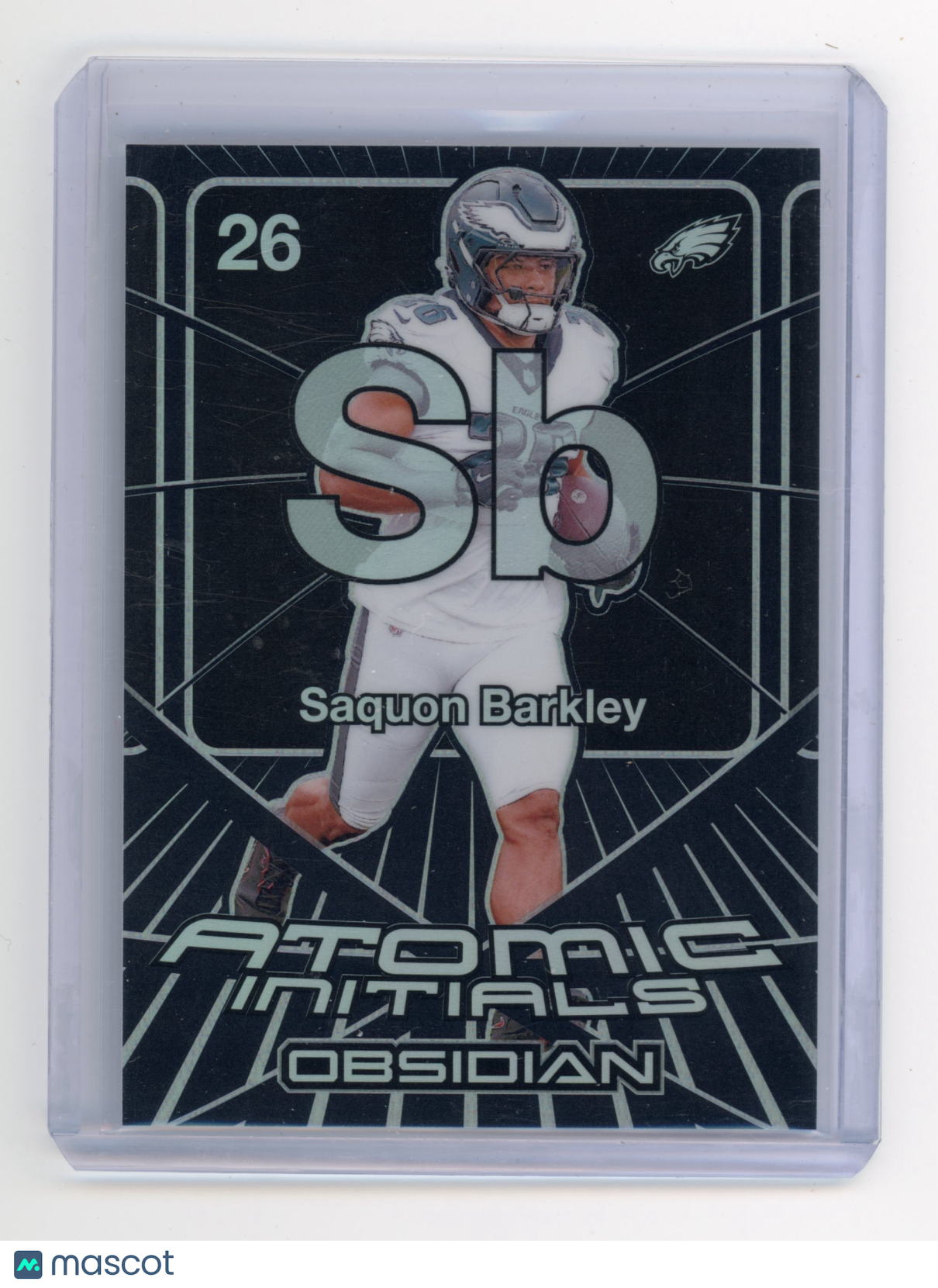 2024 Panini Obsidian Saquon Barkley Atomic Initials #8