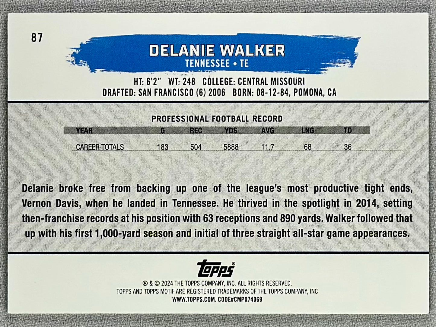 2023 Topps Motif Delanie Walker Quin Gold 1/1 #87