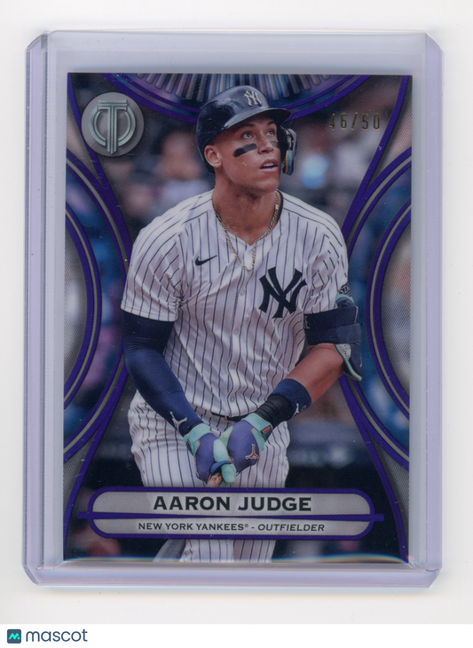 2025 Topps Tribute Aaron Judge Purple 46/50 #17