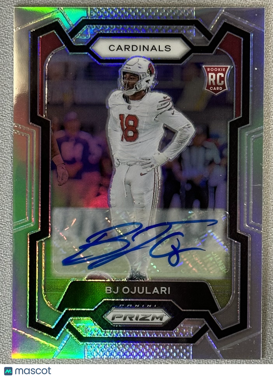 2023 Panini Prizm BJ Ojulari Rookie Auto Silver #301 RC