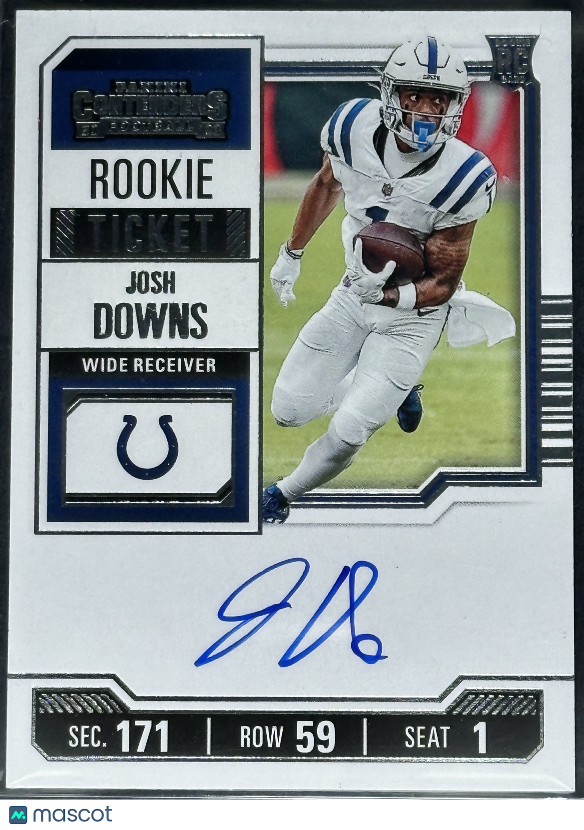 Josh Downs 2022 Panini Contenders Rookie Ticket Auto #121