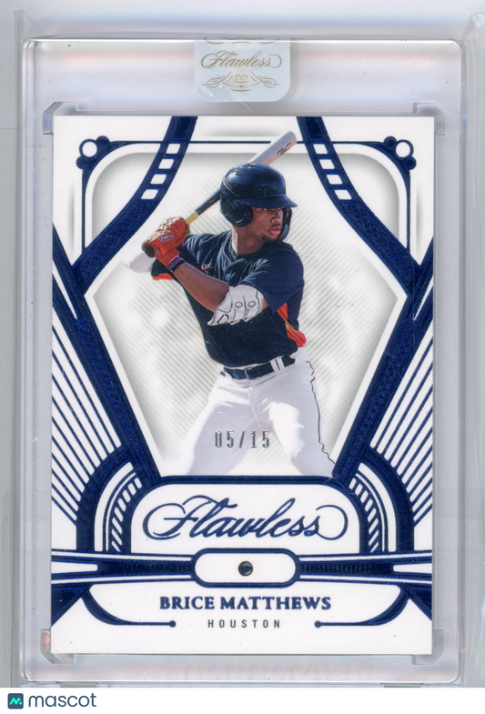 2024 Panini Flawless Brice Matthews Sapphire 05/15 #55
