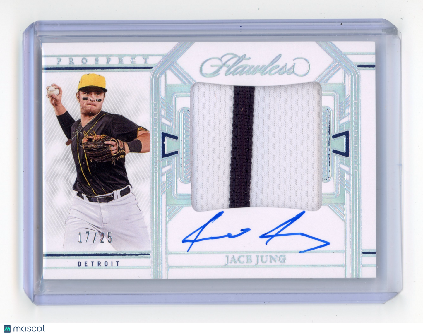 2024 Panini Flawless Jace Jung Prospect Patch Autograph 17/25 #PPA-JJ