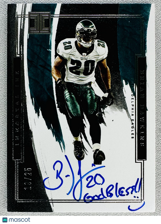 2022 Panini Impeccable Brian Dawkins Immortal Ink /25 #IMIBDA