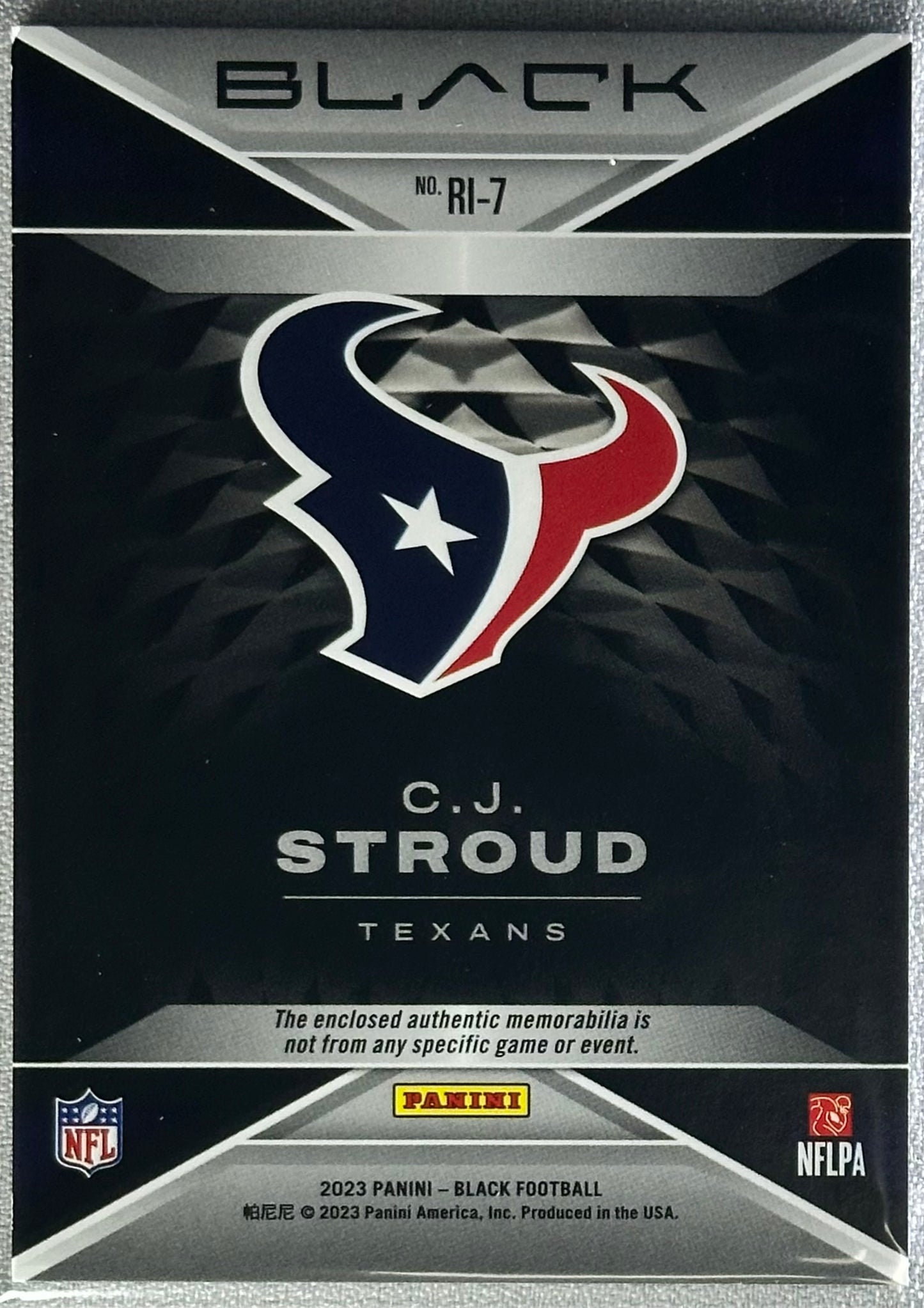 C.J. Stroud 2023 Panini Black Rookie Influx /150 #RI-7 RC