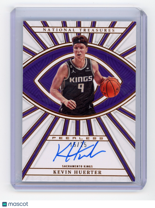 2022 Panini National Treasures Kevin Huerter Peerless Signature Bronze /25
