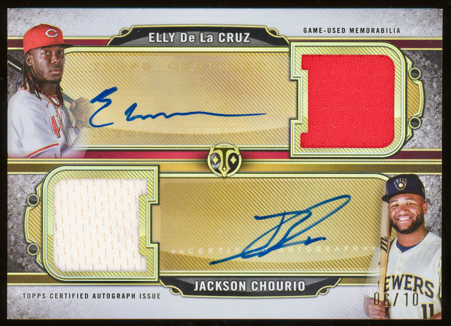 2024 Topps Triple Threads Elly De La Cruz & More Deca Auto Relic Booklet /10