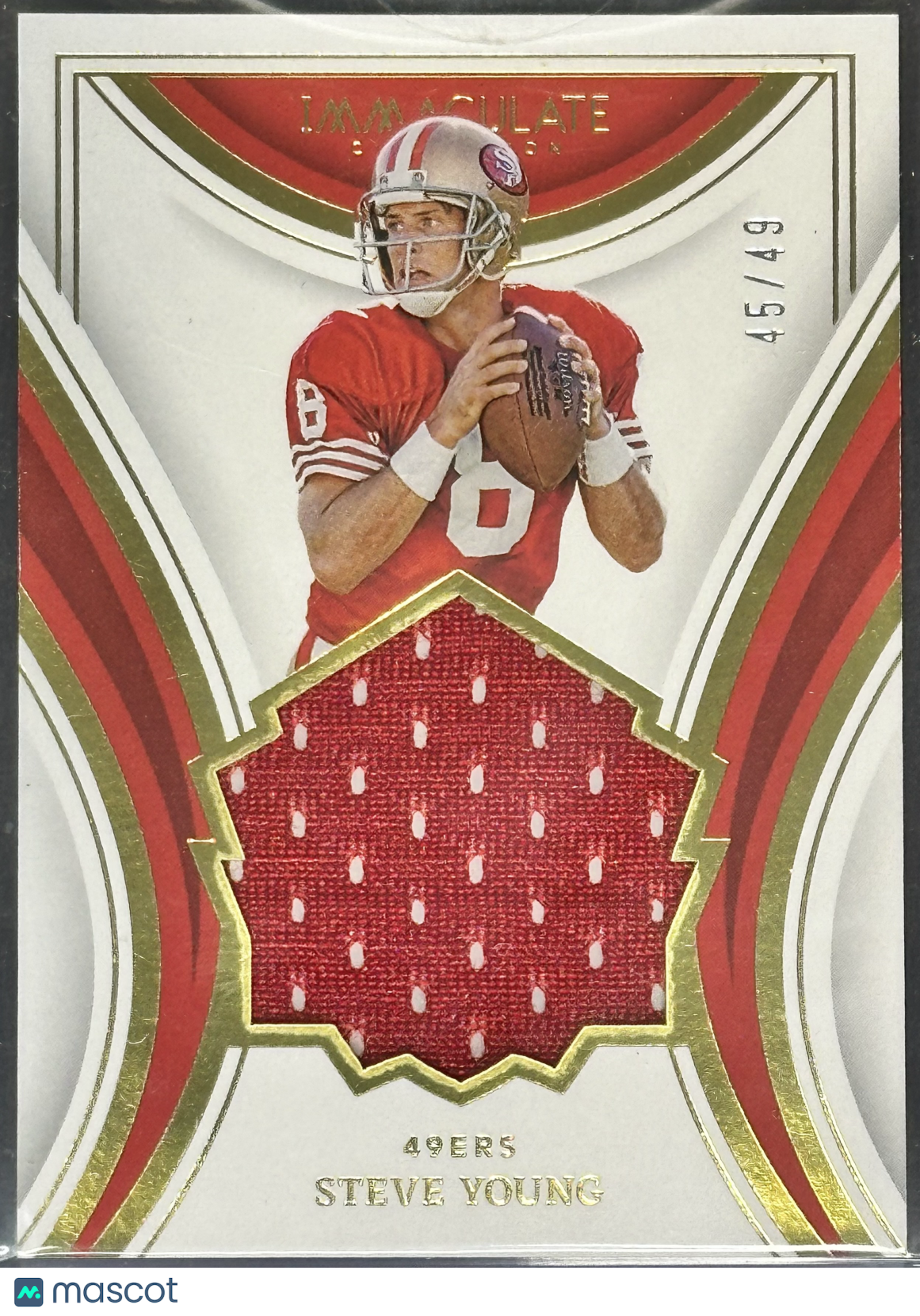 Steve Young 2023 Panini Immaculate Collection HOF Jerseys /49 #HOF-SY